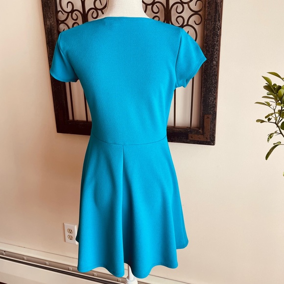 🍭 Pink Rose Blue Dress Medium - Picture 4 of 6